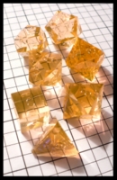 Dice : Dice - Dice Sets - Gamescience Peach Transparent - FA collection buy Dec 2010